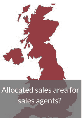 How does it work with allocated sales areas for agents.